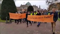 A Strasbourg, des étudiants rejoignent les Gilets jaunes (08/12/18)