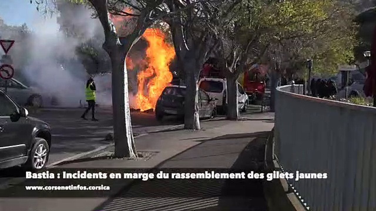 Bastia : Incidents en marge du rassemblement des gilets jaunes