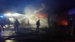 Violent incendie d'un hangar à Châtelet vendredi 7 décembre au soir