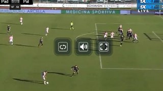 Slobodan Rajkovic    Amazing  Goal    (1:2)  Padova - US Palermo