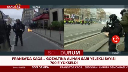 Anadolu Ajansı, #Paris'ten bildiriyor, "Sarı Yelekliler çok öfkeli"