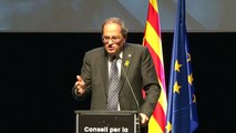 El president de la Generalitat, Quim Torra, diu que els catalans estan disposats a tot per ser lliures