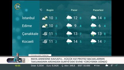 Türkiye genelinde 3 günlük hava tahmini