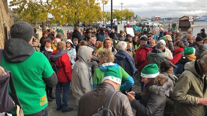 300 personnes à la marche pour le climat