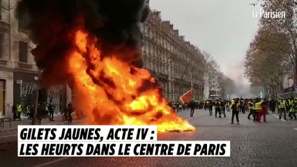 Download Video: Gilets jaunes, acte IV : les images des heurts au centre de Paris