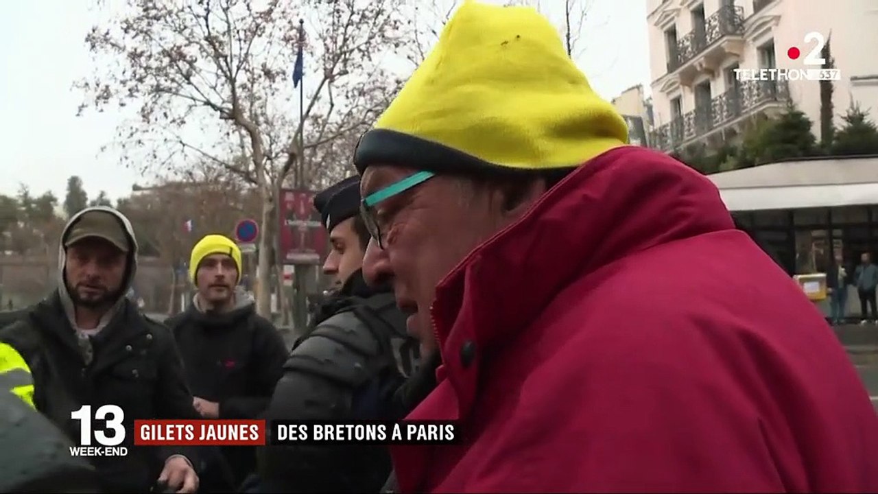 "Gilets jaunes" : des Bretons mobilisés à Paris