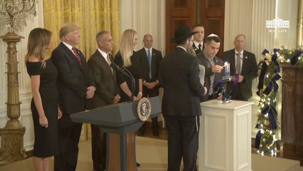 Lighting The Hanukkah Candles At The White House