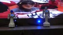 Konya'da üretilen insansı robot Mini Ada, sahneden düşüp, parçalandı