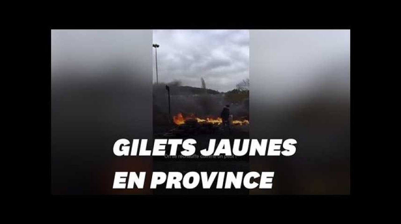 Les images de l'acte IV des gilets jaunes qui ont manifesté en province