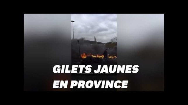 Les images de l'acte IV des gilets jaunes qui ont manifesté en province