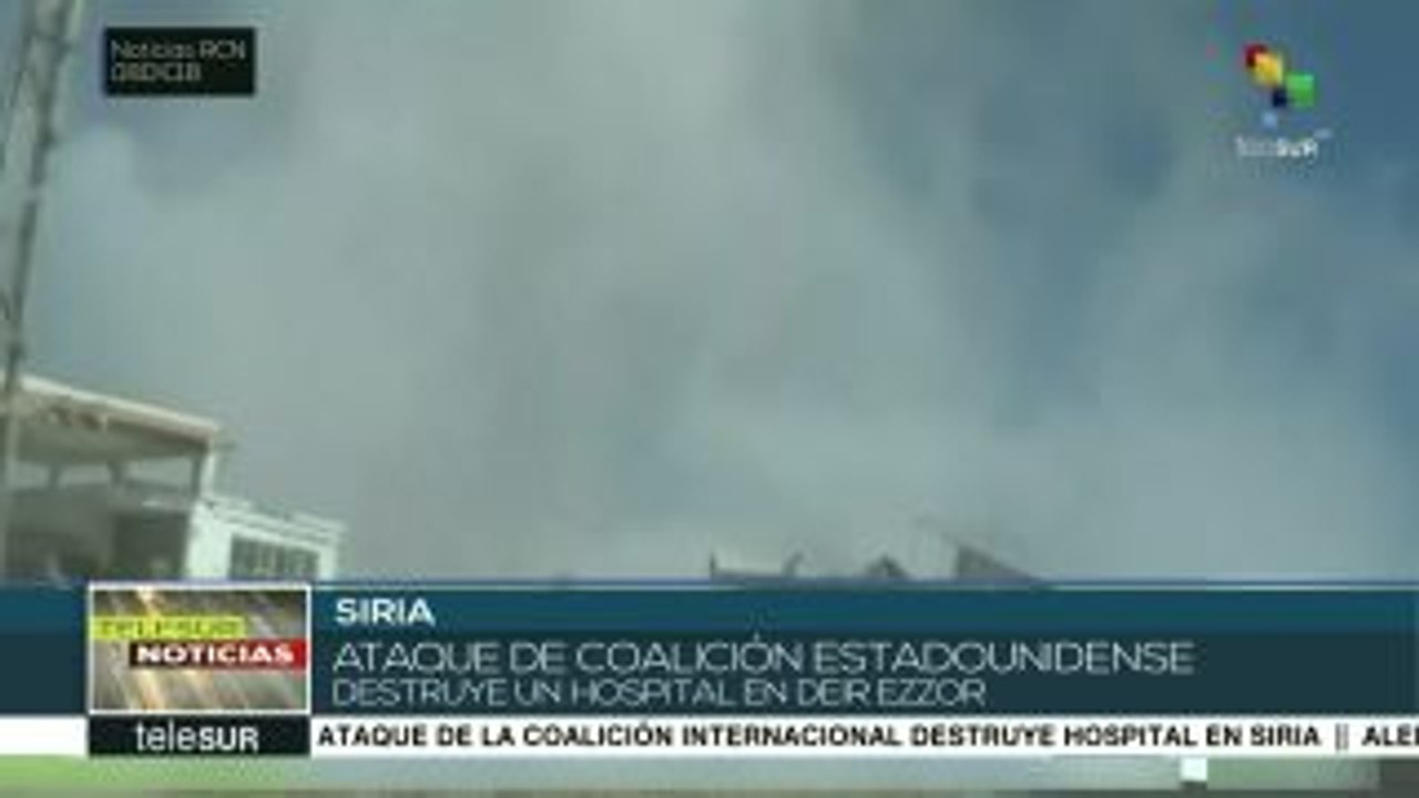 Coalición liderada por Estados Unidos destruye un hospital en Siria