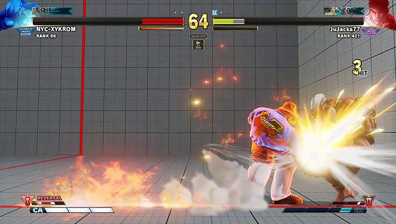 SFVAE - Jujacka77 (Ryu) Using V2 like a Boss!