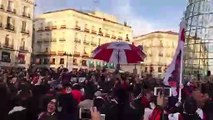 Afición del River en la puerta del Sol