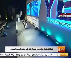 شباب رواد الأعمال الأفارقة يعرضون تجاربهم أمام الرئيس السيسى