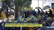 'It's a party!' - Boca fans take over Madrid ahead of Copa Libertadores final