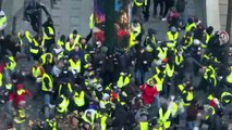 Conflitos durante protestos dos 'coletes amarelos'