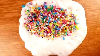 Crunchy Slime Mixing - Foam Beads and Straws - Black Wins