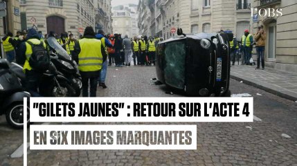 Six images marquantes de l'acte 4 des "gilets jaunes" à Paris
