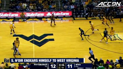 Pitt's Sidy N'Dir Dunk Posterizes West Virginia Defender