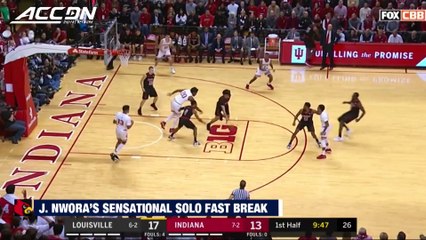 Louisville's Jordan Nwora's Sensational Coast-to-Coast Slam