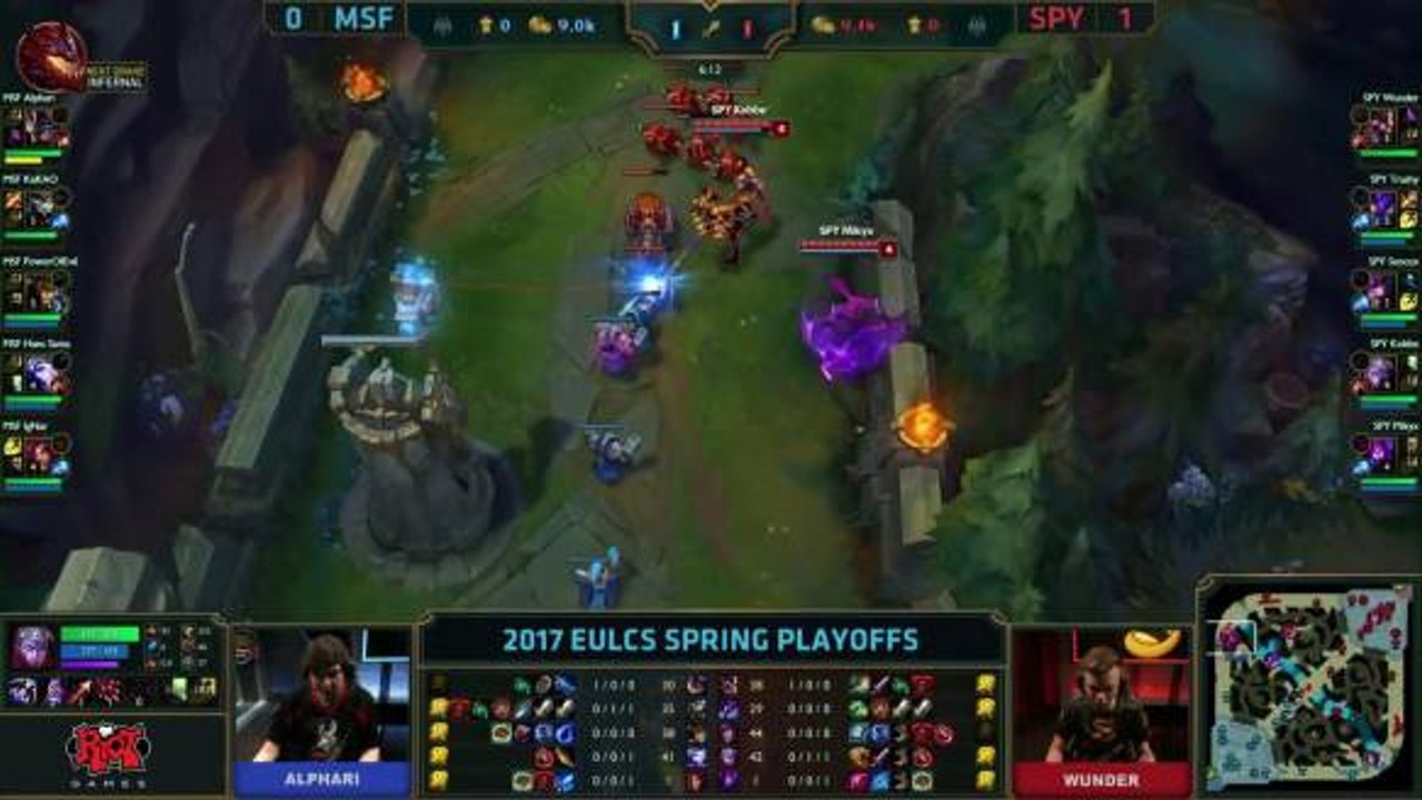 EU LCS Spring Playoffs - Diving top to get first turret