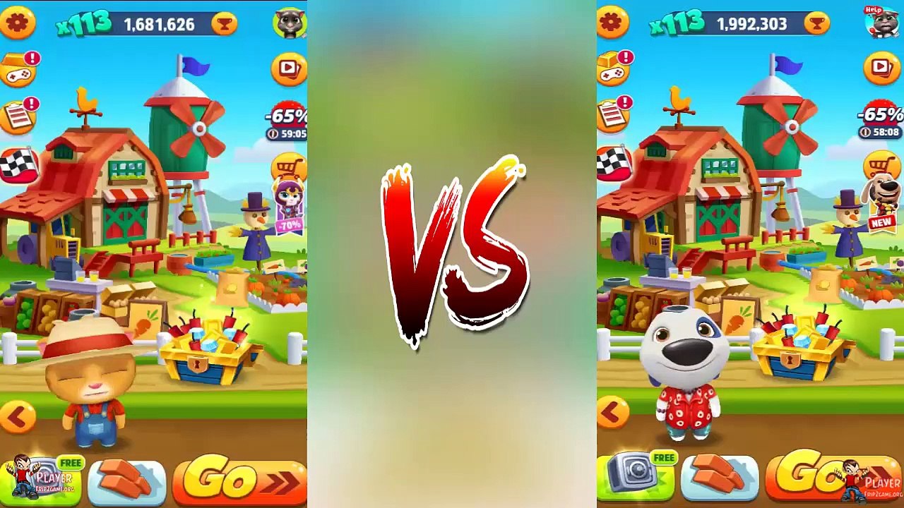 Talking Tom Gold Run Big Update - Hawaiian Hank in New World Ginger's Farm