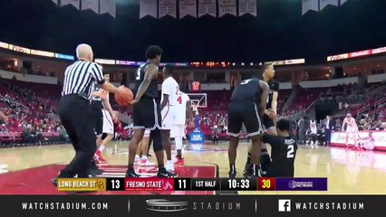 Long Beach State  vs. Fresno State Basketball Highlights (2018-19)
