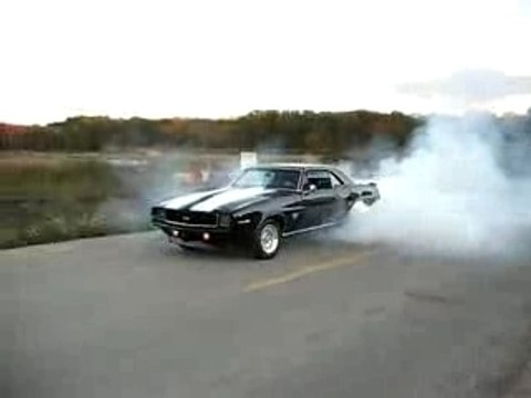 '69 camaro ss badass burnout