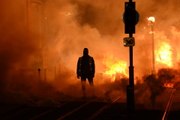 Barricades burn in central Bordeaux after violent protests