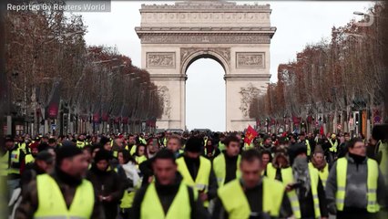 French Police Use Tear Gas Against Protesters In Central Paris