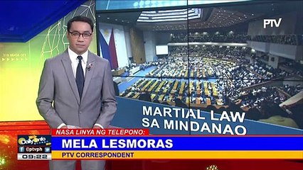 Martial Law extension sa Mindanao, tinatalakay sa joint session sa Kongreso