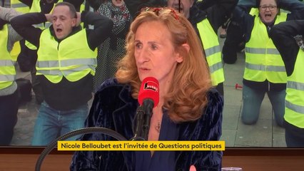 Nicole Belloubet : "Ces images [de lycéens à genoux] sont choquantes mais explicables [...] et sont aussi exploitées"