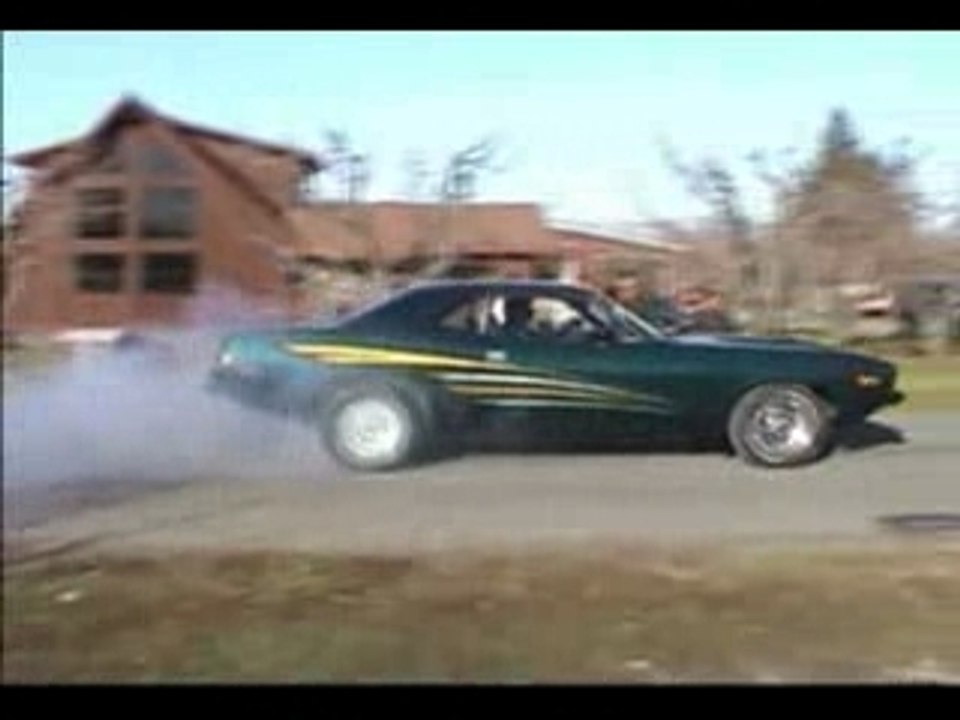 '73 hemi cuda burnout