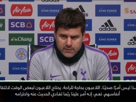 كرة قدم: الدوري الإنكليزي: أثق بجميع لاعبي توتنهام – بوكيتينو حيال دفعه بكاين بديلًا