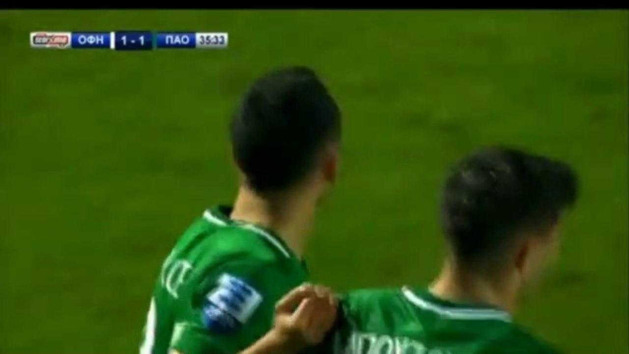 Ergys  Kace   Amazing  Goal   (1:1) OFI Crete vs Panathinaikos