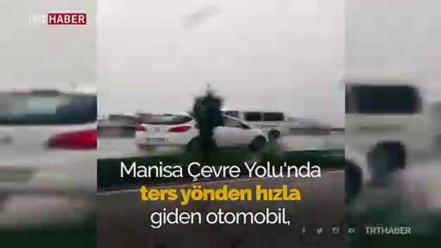 Çevre yolunda 3 kilometre ters yönde gitti