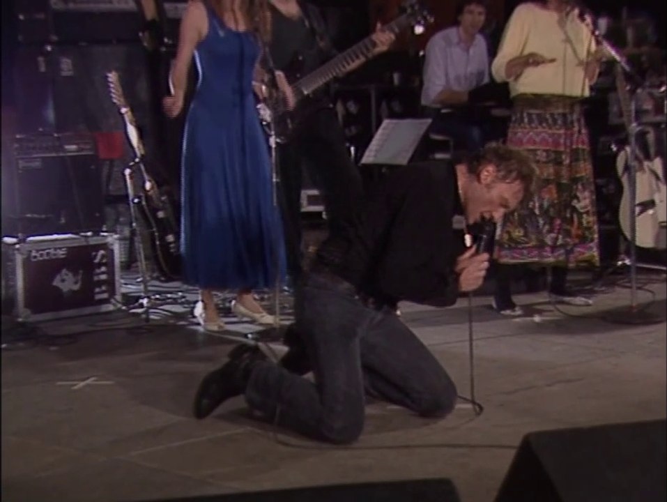 Johnny Hallyday "Aimer vivre"  répétitions Bercy 1987