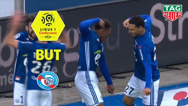 But Lebo MOTHIBA (23ème) / RC Strasbourg Alsace - SM Caen - (2-2) - (RCSA-SMC) / 2018-19