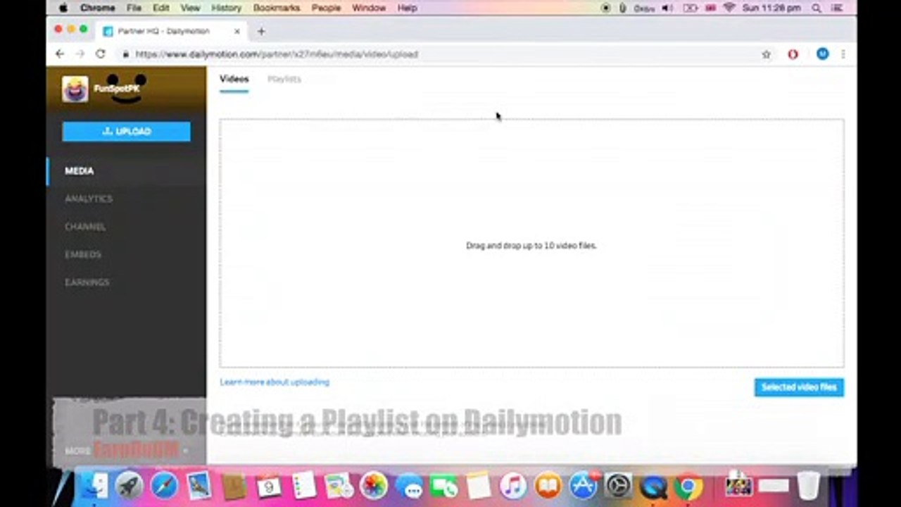 Part 4: Creating Playlists on Dailymotion