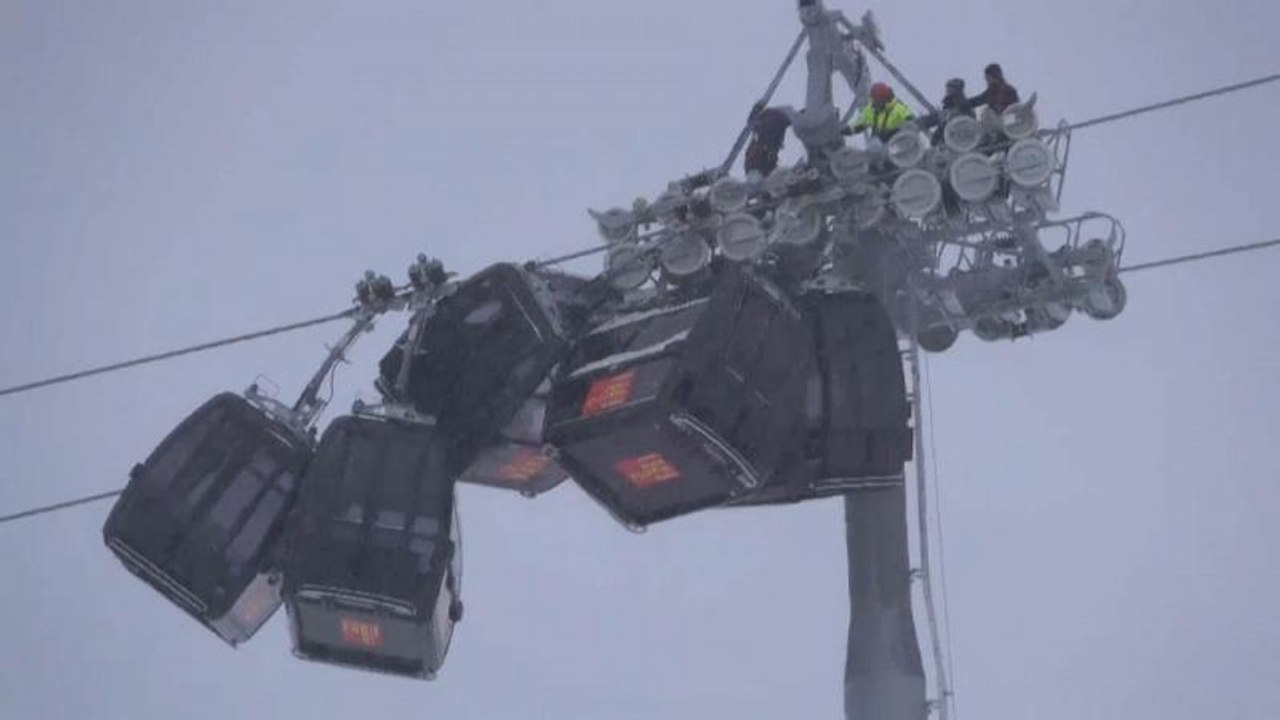Hochzillertal: 5 gondeln zusammengeprallt