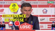 Conférence de presse LOSC - Stade de Reims (1-1) : Christophe  GALTIER (LOSC) - David GUION (REIMS) / 2018-19