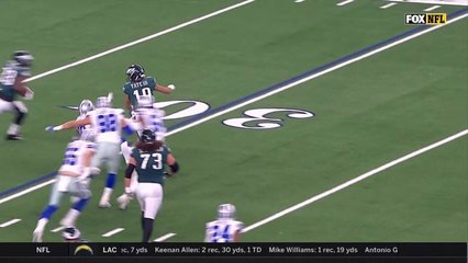 Josh Adams changes direction for 24-yard gain