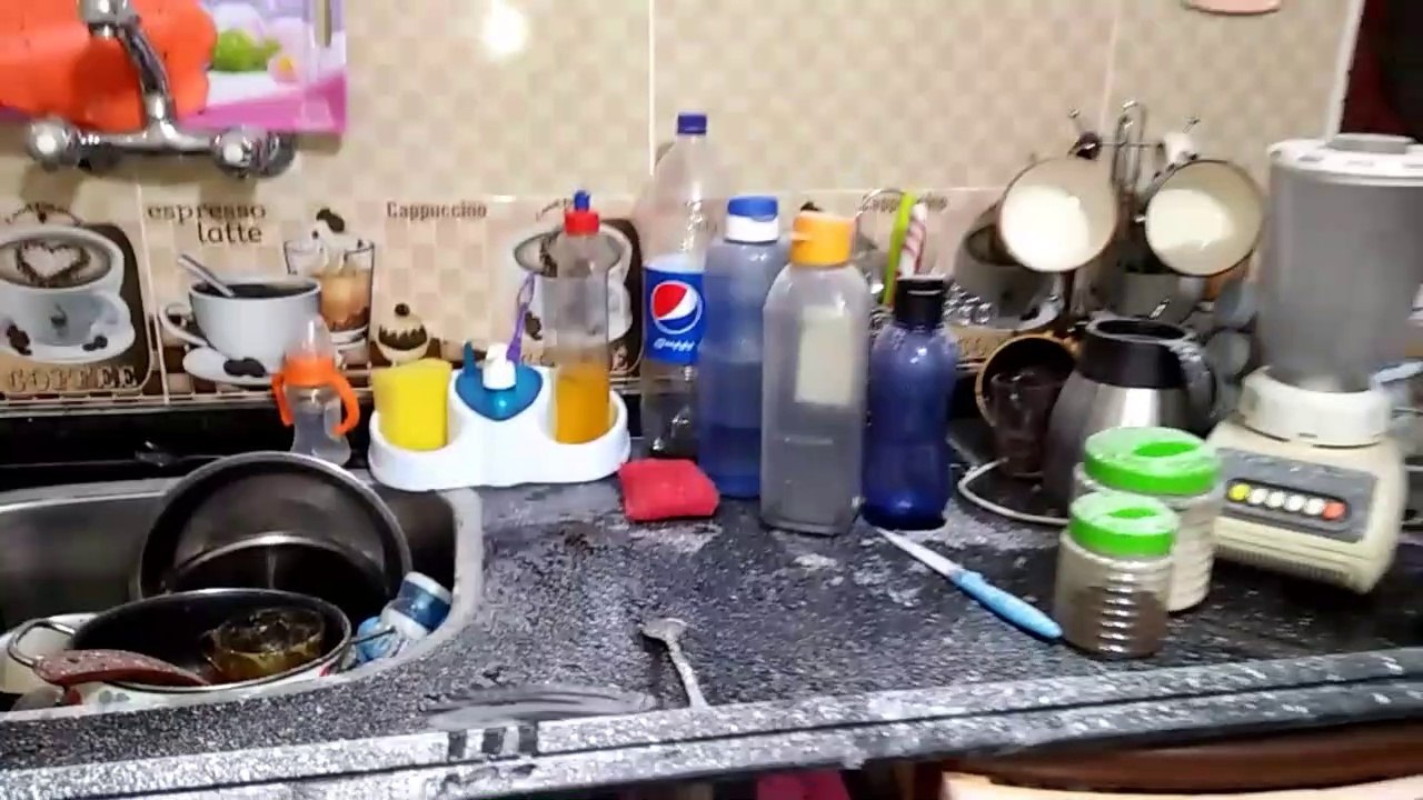 تنظيف وترتيب المطبخ/روتين وتحدي الكسل