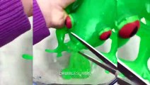 DIY CUTTING DRIBBLE SLIME STRESS BALL - Most Satisfying ASMR Video!