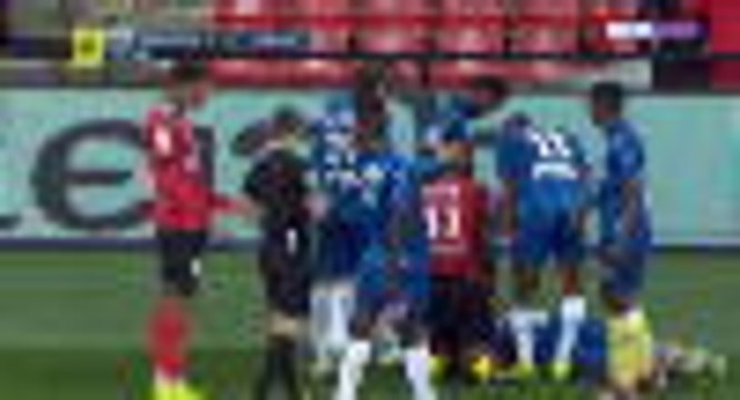 Thuram's red card for a 'high foot' at the last minute