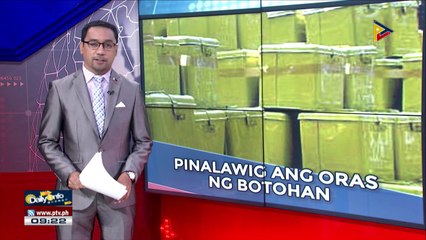 Oras ng botohan sa 2019 midterm elections, pinalawig