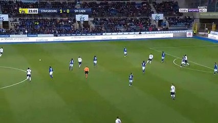 Strasbourg 2-2 Caen résumé et buts Faycal Fajr