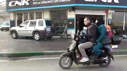 Tehlikeli yolculuk! Yürekleri ağza getirdiler