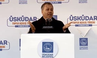 İstanbul Valisi 'Üsküdar' diyemeyince kendini alkışlattı