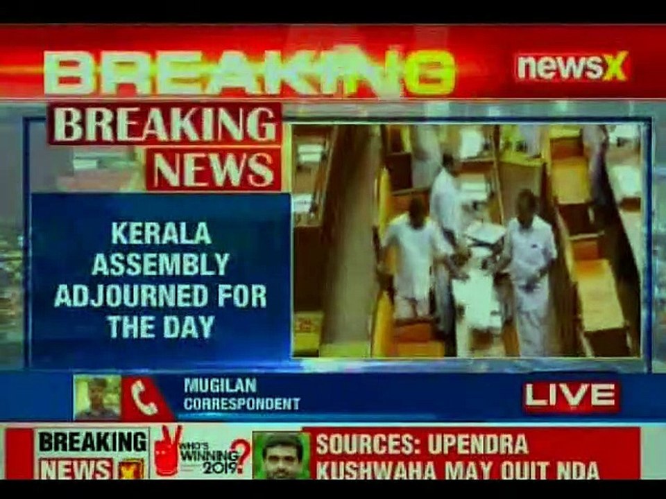 Kerala Assembly adjourned over protests by Opposition on Sabarimala